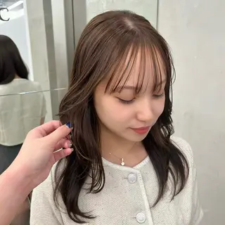 カラー くすみカラー/縮毛 ayukaのヘアスタイル