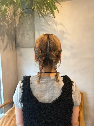 ミディアム ヘアアレンジ 木村 咲良のヘアスタイル