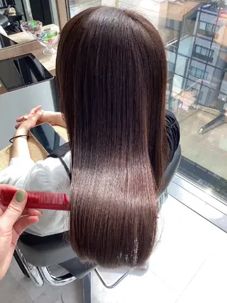 セミロング カラー ヘアアレンジ/透明感 カラー/AKARIのヘアスタイル