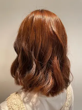 セミロング カラー 🫧きむら まお🫧のヘアスタイル