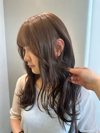 ロング カラー Ops hair 大橋駅前店所属・カラーモデル♡縮毛矯 正モデル募集/コハルのヘアスタイル