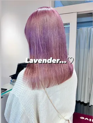 セミロング カラー ヘアアレンジ ハイトーンピンク🍑 ブリーチ🍑RINAのヘアスタイル