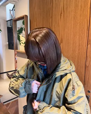 カラー 暖色カラー/艶髪/ 韓国/ひなのヘアスタイル