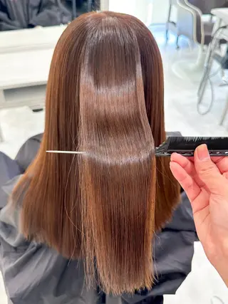 ロング カラー 💘韓国カラー💘 クルミのヘアスタイル