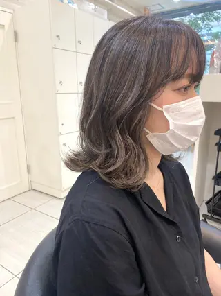 ミディアム カラー 韓国ヘア／艶カラー minamiのヘアスタイル
