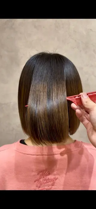 ショート 艶髪/縮毛矯正 /hikaruのヘアスタイル