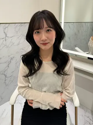 ロング カラー ParveMix🍀 藤原愛未のヘアスタイル