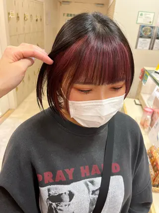 ミディアム カラー 暖色専門美容師🎀 お客様満足度◎のヘアスタイル