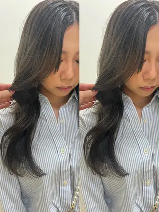 ロング 🎀韓国風レイヤー/ 切りっぱなしボブ🎀のヘアスタイル
