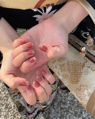 ネイル 束感まつ毛/ネイル/ LED♥KIRARAのマツエク・マツパデザイン