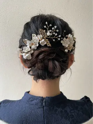 ミディアム ヘアアレンジ 沢田 瞳のヘアスタイル