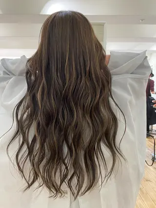 ロング カラー ヘアアレンジ 久米 治仁のヘアスタイル
