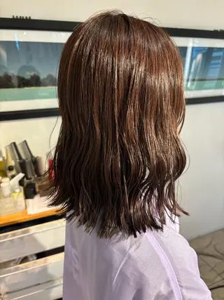ミディアム こまる もえかのヘアスタイル