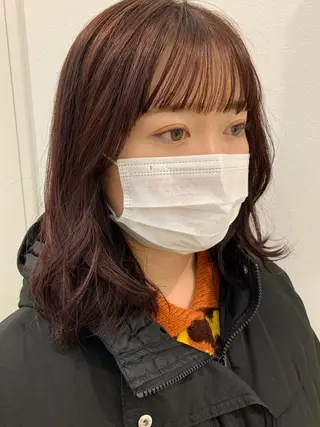 ミディアム カラー SOYON 🤍CHIZU🤍.のヘアスタイル