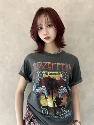 カラー nehus nagaoka所属・🖤複雑履歴ブリーチ Mizuki 🖤のヘアスタイル