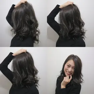 ミディアム カラー JILBLAN京都 ショート/ハイライトのヘアスタイル