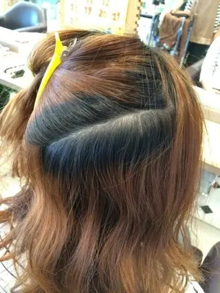 ミディアム ナチュラルカラー リタッチ　あんりのヘアスタイル