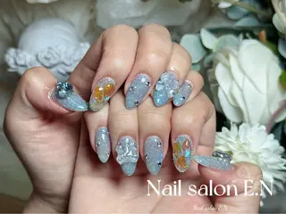 ネイル E.N🦋 長さ出し/持ち込みのネイルデザイン
