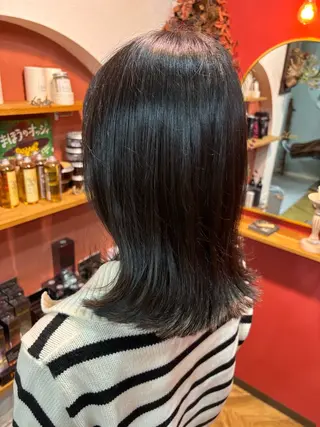 ミディアム 大久保 愛のヘアスタイル