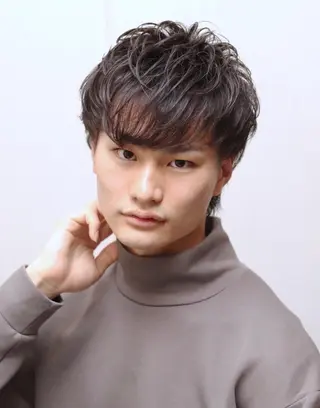 ショート パーマ メンズ 全席半個室 髪質改善&トリートメントtuuli天神大名店所属・フジムラ ヒロタカのヘアスタイル