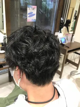 ミディアム メンズ 似合わせ☆ショート 店舗指名1位✨LEOのヘアスタイル