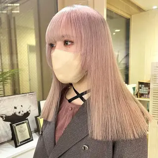 カラー 渋谷🎨ハイトーン× エクステ🎨レンのヘアスタイル