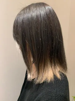 ミディアム カラー 若狭 彩花のヘアスタイル