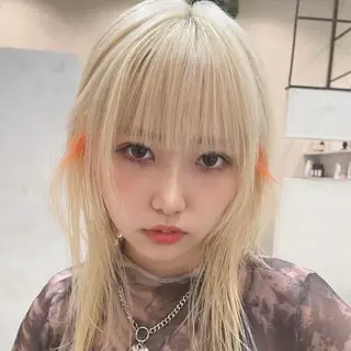 セミロング カラー ハイトーン/複雑履歴 名古屋/FUTOのヘアスタイル