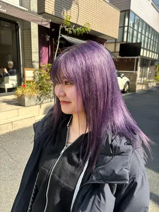 ロング カラー ヘアアレンジ 派手髪/ハイトーン RIN🩵ྀིのヘアスタイル