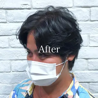 ショート カラー メンズ レディースヘア💫 加藤たいが🐯のヘアスタイル