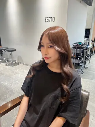 ロング カラー ヘアアレンジ Lani5710所属・🎀ハイトーン・艶 カラー HANA🎀のヘアスタイル