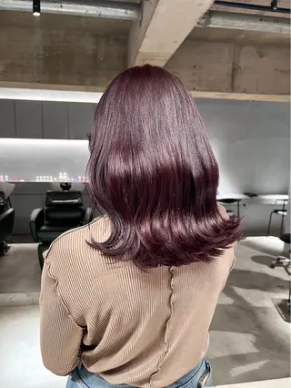 セミロング 二村 海のヘアスタイル