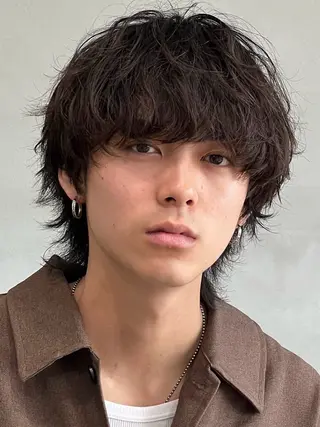 ミディアム パーマ メンズ fifth天神大名Ⅱ所属・fifth天神 パーマ特化/石橋航海のヘアスタイル