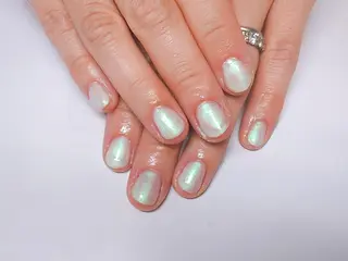 ミディアム AQUA nailのネイルデザイン