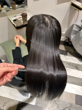 ロング カラー パーマ 圧倒的髪質改善 ✂︎飯島悠介のヘアスタイル