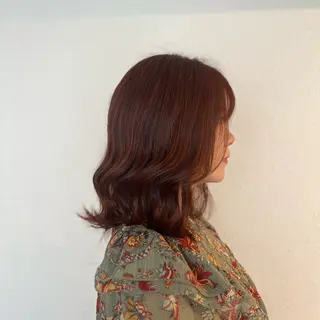 ミディアム カラー 似合わせレイヤー / 栄 / はるな🌼のヘアスタイル