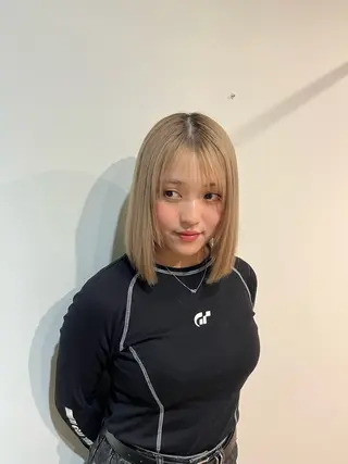 ミディアム カラー ✨ショート/ボブ 縮毛矯正✨アキラのヘアスタイル