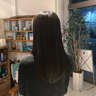 ロング カラー さくら/ メンズパーマモデルのヘアスタイル