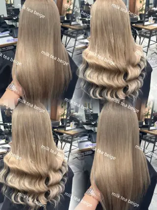 ロング カラー RIO🩶NEXT/ エクステ/ハイトーンのヘアスタイル