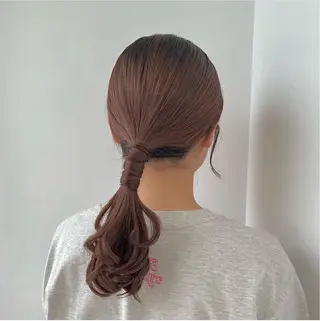 ミディアム ヘアアレンジ 黒阪 なみのヘアスタイル