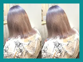 ミディアム カラー 髪質改善/ハイトーン /茅ヶ崎/YUKAのヘアスタイル