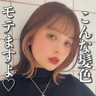 ミディアム Lond strada 心斎橋所属・🍀小川大輔🍀 ボブ/ブリーチ🥇のヘアスタイル