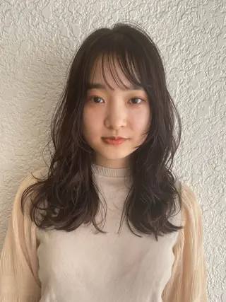 ミディアム パーマ suu所属・マンツーマン施術✂︎ machikaのヘアスタイル