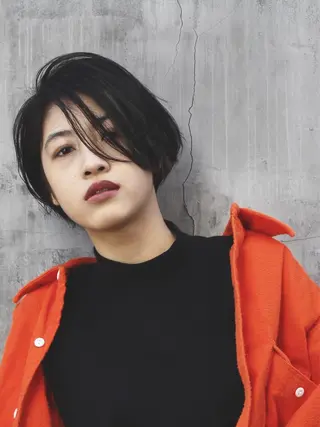 ショート カラー ヘアアレンジ 酒井 麻里のヘアスタイル