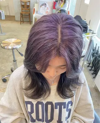 ロング カラー Rune清水所属・Rune シュトウダイチのヘアスタイル