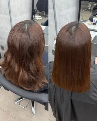 ロング 縮毛矯正支持率👑 No.1 SORAのヘアスタイル