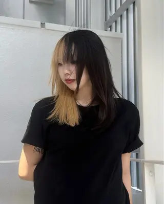 セミロング agee garden所属・くろき みらいのヘアスタイル