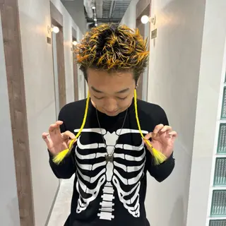 ヘアアレンジ メンズ garage.所属・スパイキーショート 平出天翔のヘアスタイル