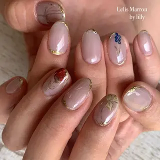 ミディアム ネイル Lelis Marron所属・岸 侑李のネイルデザイン