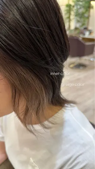 カラー 尾形 なつきのヘアスタイル